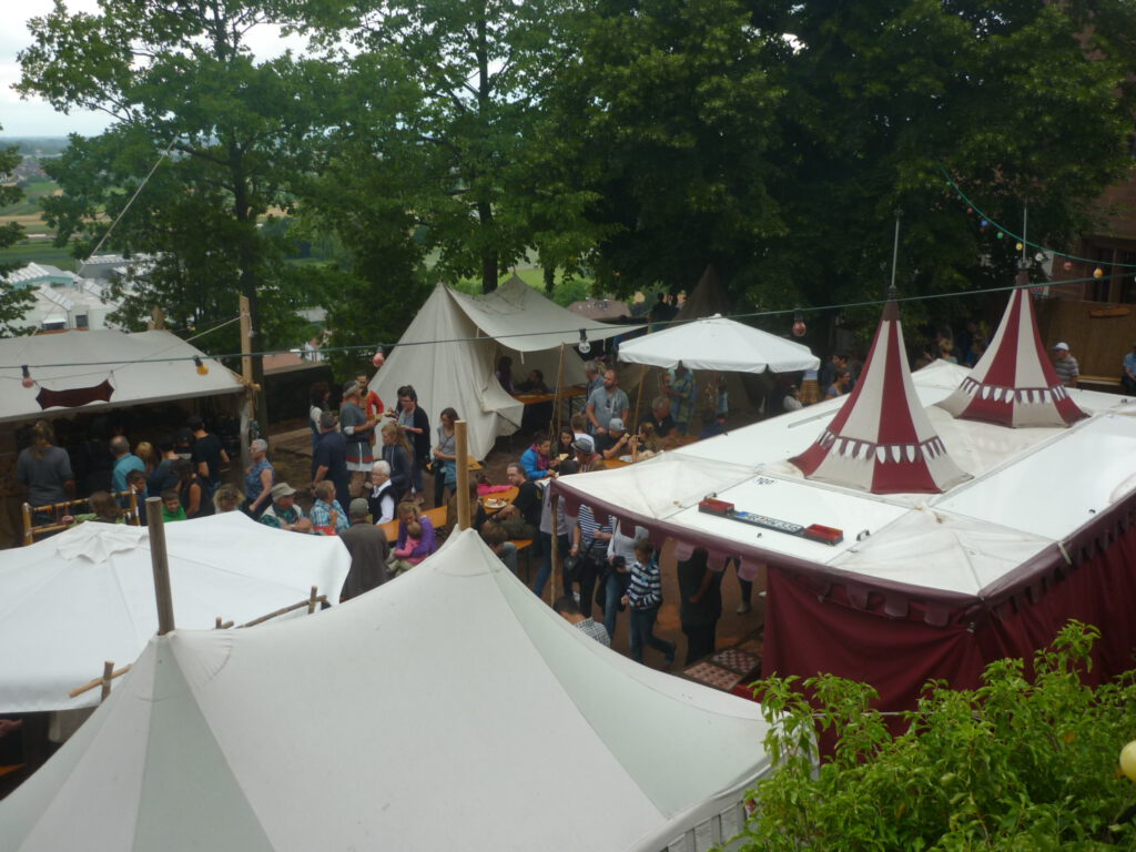 Marktstände und Bewirtung